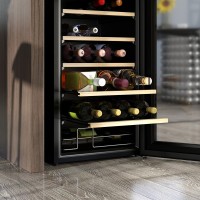 HOMCOM 24-Vinoteca para Botellas | 65L, Pantalla Táctil — Negro