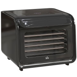 HOMCOM 35-70°C Déshydrateur alimentaire à six plateaux - Noir