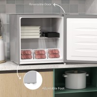HOMCOM 35L Mini Fryser, -24℃ til -14℃ Temperatur - Grå