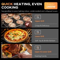 HOMCOM 30L Mini Electric Oven | 60–230°C, Timer — Silver