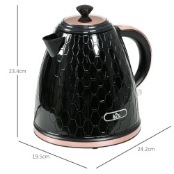 HOMCOM 3kW Schnellkoch Wabenkocher - Schwarz