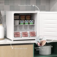 HOMCOM 35L Mini Freezer, -24℃ a -14℃ Temperatura - Bianco