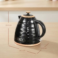 HOMCOM 3Bouilloire en nid d'abeille à ébullition rapide kW - Noir