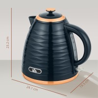 HOMCOM 3kW Rapid Boil Honeycomb Vattenkokare - Mörkblå