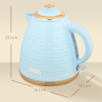 HOMCOM 3Bouilloire en nid d'abeille à ébullition rapide kW - Bleu clair