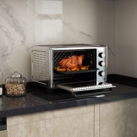 HOMCOM 30L Mini sähköuuni | 60–230°C, ajastin — hopea
