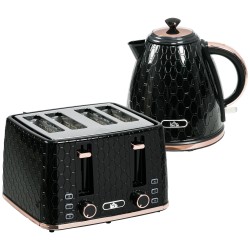 HOMCOM 3kW Hurtigkogende Honeycomb Kedel - Sort