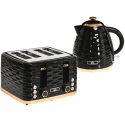 HOMCOM 3kW Rapid Boil Honeycomb Vedenkeitin - Musta