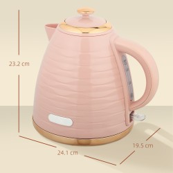 HOMCOM 3Hervidor de nido de abeja de ebullición rápida kW - Rosa
