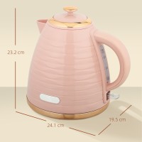 HOMCOM 3kW Schnellkoch Wabenkocher - Pink