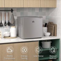 HOMCOM 35L Mini Vriezer, -24℃ tot -14℃ Temperatuur - Grijs