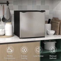HOMCOM 35L Mini Pakastin, -24℃ ja -14℃ Lämpötila - Hopeanvärinen