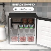 HOMCOM 35L Mini Freezer, -24℃ a -14℃ Temperatura - Nero
