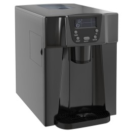HOMCOM Ice Maker & Water Dispenser | 12kg/Day — Black