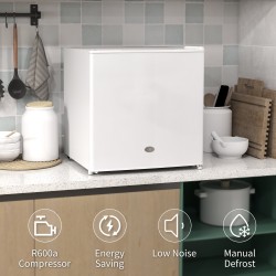 HOMCOM 35L Mini Freezer, -24℃ to -14℃ Temperature - White