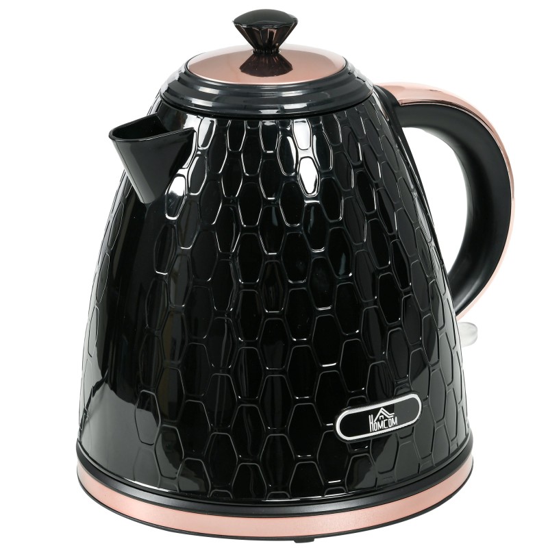 HOMCOM 3Hervidor de nido de abeja de ebullición rápida kW - Negro