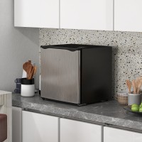 HOMCOM 35L Mini Congélateur, -24℃ à -14℃ Température - Ton Argenté