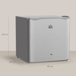HOMCOM 46 Liters Låsbart Bänkskåp - Grå