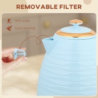 HOMCOM 3Bouilloire en nid d'abeille à ébullition rapide kW - Bleu clair