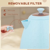 HOMCOM 3Bouilloire en nid d'abeille à ébullition rapide kW - Bleu clair