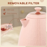 HOMCOM 3kW Hurtigkogende Honeycomb Kedel - Lyserød
