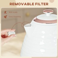 HOMCOM 3Bouilloire en nid d'abeille à ébullition rapide kW - Crème