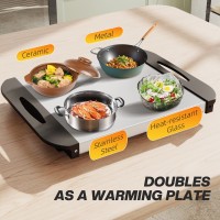 HOMCOM Electric Buffet Server Set of 2 | 4.5L, 3 Trays