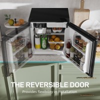 HOMCOM 46L Mini nevera de sobremesa | Cubitera — Negro