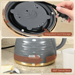 HOMCOM 3kW Rapid Boil Honeycomb Kedel - Grå