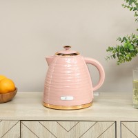 HOMCOM 3Bouilloire en nid d'abeille à ébullition rapide kW - Rose