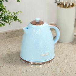 HOMCOM 3kW Schnellkoch Wabenkocher - Hellblau