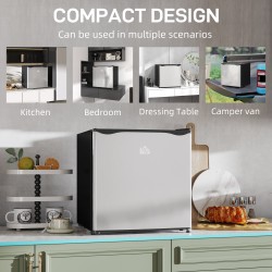 HOMCOM 46L Table-Top Mini Fridge | Ice Box — Black