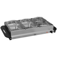 HOMCOM 4-Tray Electric Buffet Food Warmer | 300W