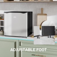 HOMCOM 46L Mini nevera de sobremesa | Cubitera — Negro