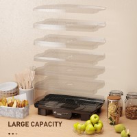 HOMCOM 40-70℃ Déshydrateur alimentaire à six plateaux - Noir