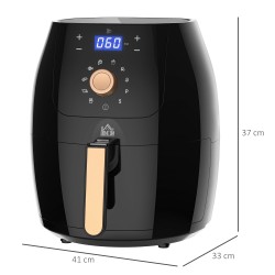 HOMCOM 5.5L Heteluchtfriteuse | 1700W, Digitaal display, 80–200°C