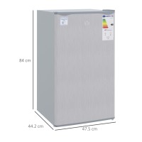 HOMCOM 91L Under-Counter Fridge Freezer | 47.5cm — Grey