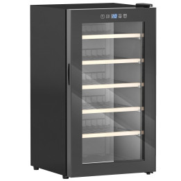 HOMCOM 41-Bottle Wine Fridge | 91L, Touch Screen — Black