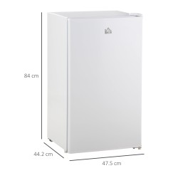 HOMCOM 91L Réfrigérateur sous plan | Porte réversible — Blanc