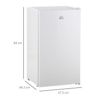 HOMCOM 91L Under-Counter Fridge | Reversible Door — White