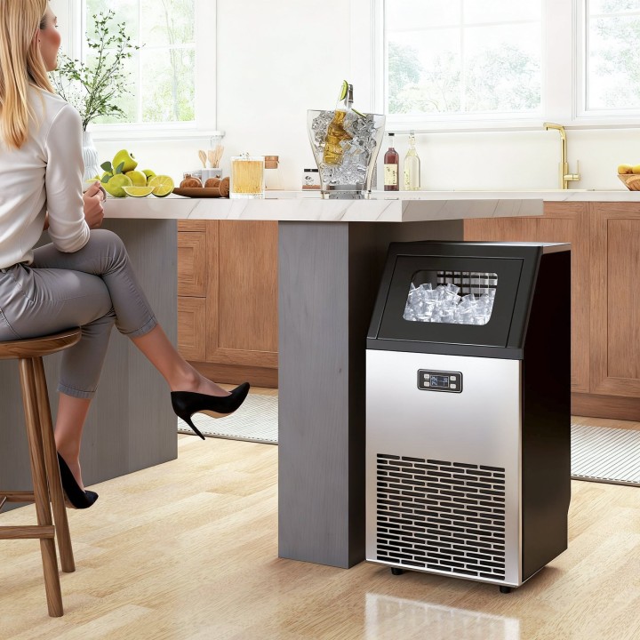 HOMCOM Commercial Ice Maker | 45kg/Day, 11kg Storage