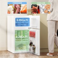 HOMCOM 88L Unterbau-Kühlschrank mit Gefrierfach | 3-Star – Weiß