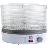 HOMCOM 5-Tier Food Dehydrator | 245W, Adjustable Temp — White