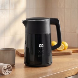 Bouilloire électrique HOMCOM | 1.7L, 3kW, Strix, LED — Noir