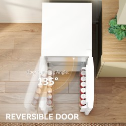 HOMCOM 88L Onderbouw Koelkast-Vriezer | 3-Ster - Wit