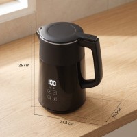 HOMCOM Electric Kettle | 1.7L, 3kW, Strix, LED — Black
