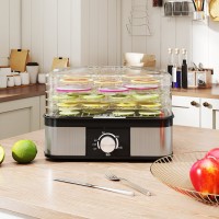 HOMCOM 5-Tier-ruokakuivuri | 245W, Säädettävä lämpötila — musta