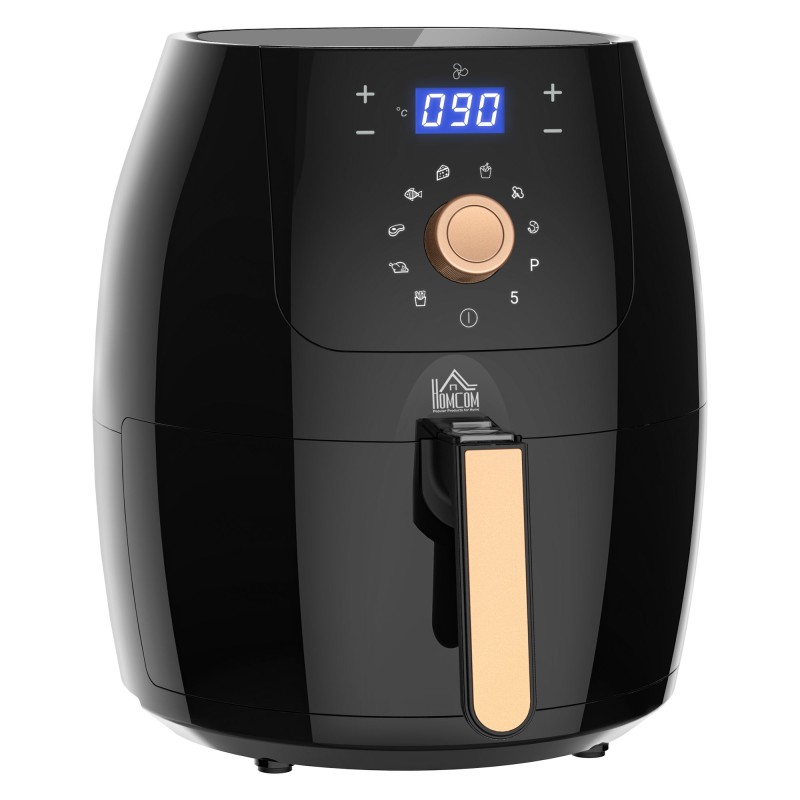 HOMCOM 5.5L Friggitrice ad aria | 1700W, Display digitale, 80–200°C