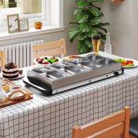 HOMCOM 5-Tray Electric Buffet Food Warmer | 300W