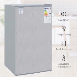 HOMCOM 91L Onderbouw Koel-vriescombinatie | 47.5cm - Grijs